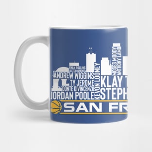 Golden State Basketball Team 23 Player Roster, San Francisco City Skyline Mug